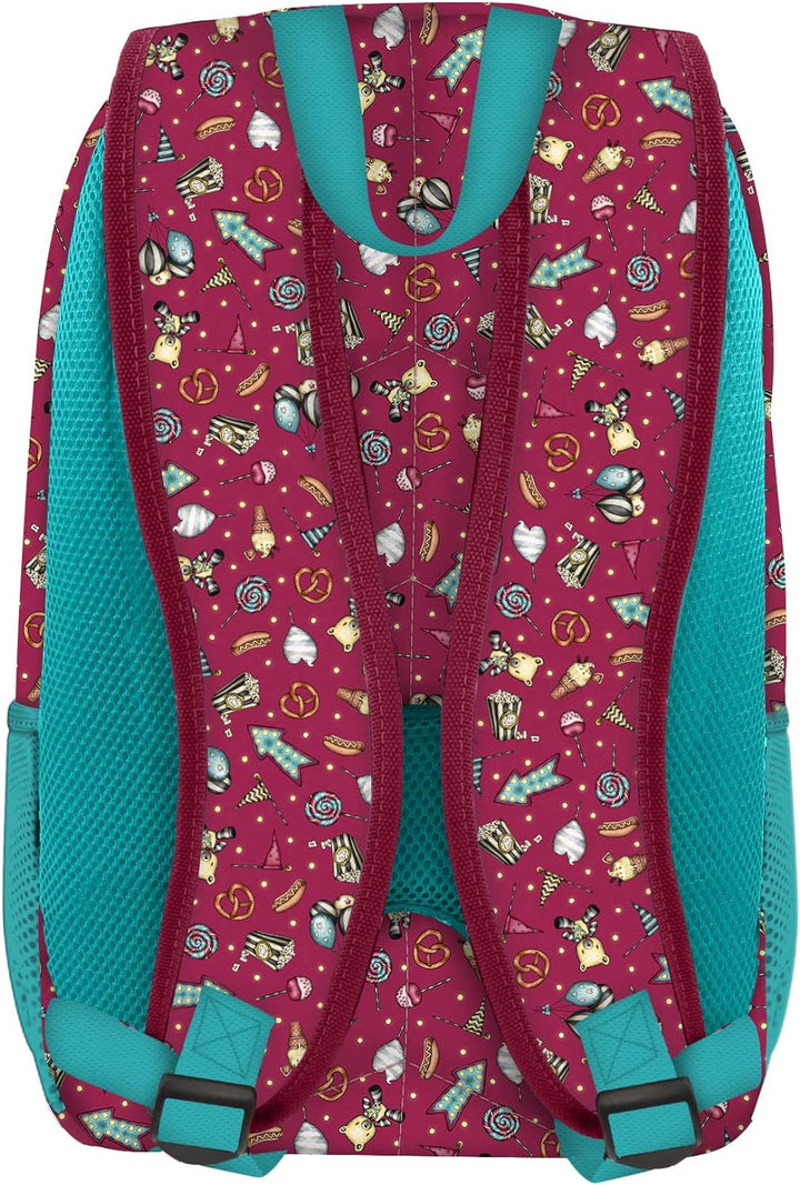 Santoro Unisex Kinder Rucksack mit 3 Reissverschlüssen Gorjuss Fairground Fireworks 29 x 45 x 17 cm,