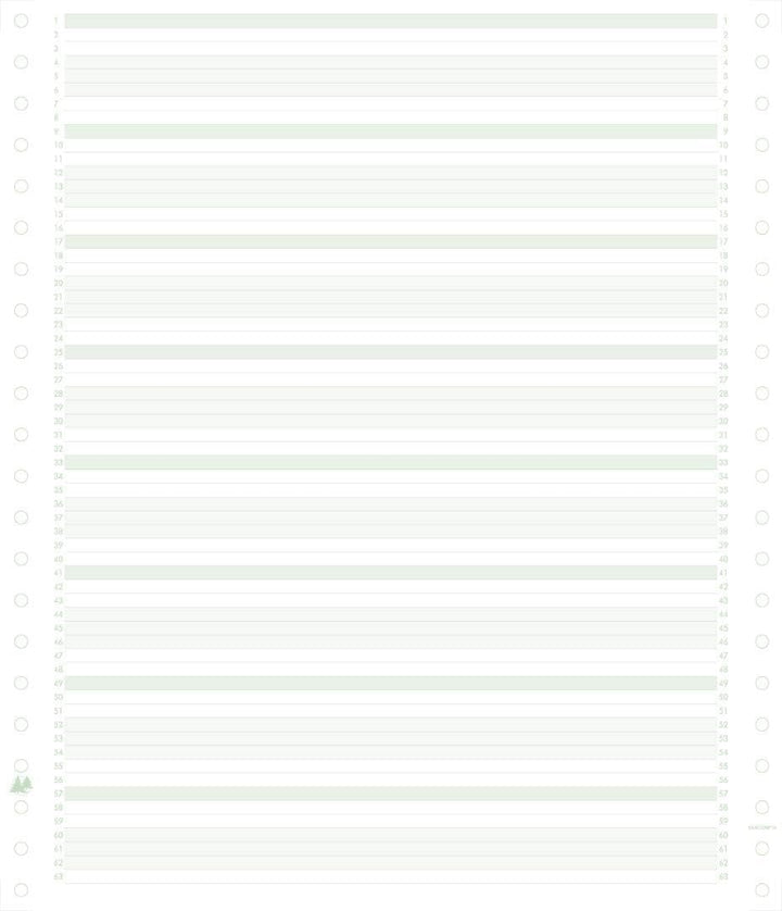 Exacompta 62211E Packung mit 2000 Blatt Computerpapier endlos, 240 mm x 11" (27,94 cm) 1-fach, linie
