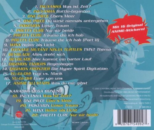 RTL II Anime Hits 4, Audio-CD