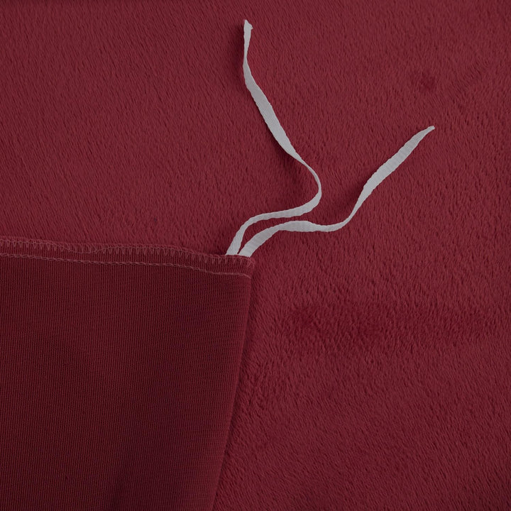 Winter Plüsch Bettwäsche 155x220 Samt Kuschelig Weinrot Rot Thermofleece Nicky Thermo Fleece Flausch