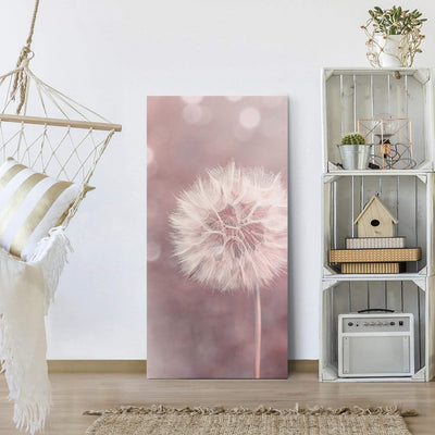 Bilderwelten Leinwandbild Pusteblume Bokeh rosa 60 x 30cm Recycled Canvas 60cm x 30cm - Recycled Can