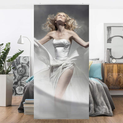 Raumteiler Bride in Clouds 250x120cm ohne Halterung 250x120cm without hanger, 250x120cm without hang