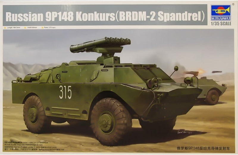 Trumpeter 05515-1/35 BRDM, 9P148 Modellbausatz