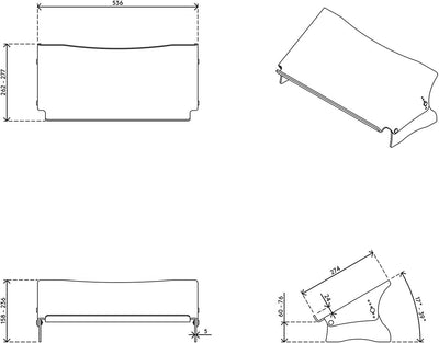 Dataflex 49.411 Addit Ergo Doc Dokumentenhalter, verstellbar 411, transparent, Transparent