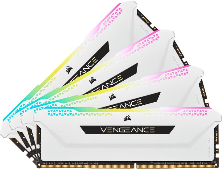 Corsair VENGEANCE RGB PRO SL 32GB (4x8GB) DDR4 3200 (PC4-25600) C16 1.35V - Weiss 4 x 8 GB, 4 x 8 GB