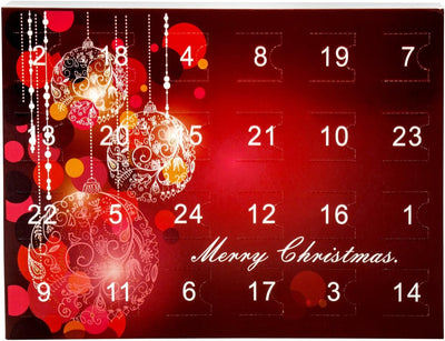 VALIOSA Merry Christmas Mode-Schmuck Adventskalender mit Halskette + 23 individuelle Anhänger aus Ha