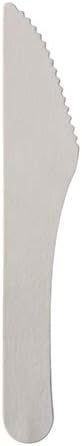 PAPSTAR Messer, Papier Pure 15,8 cm Weiss 88066 Papiermesser Einwegmesser, 1000 Stück