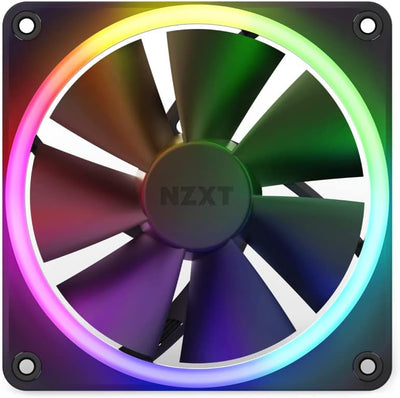 NZXT F120 RGB Fans - RF-R12SF-B1 - Erweiterte Anpassung der RGB-Beleuchtung – Flüsterleise Kühlung –