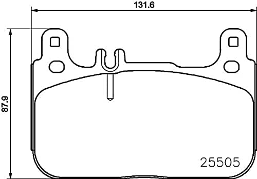 HELLA PAGID 8DB 355 021-941 Bremsbelagsatz - T2401 - Dicke/Stärke: 17.7mm - Bremssystem: Brembo - fü