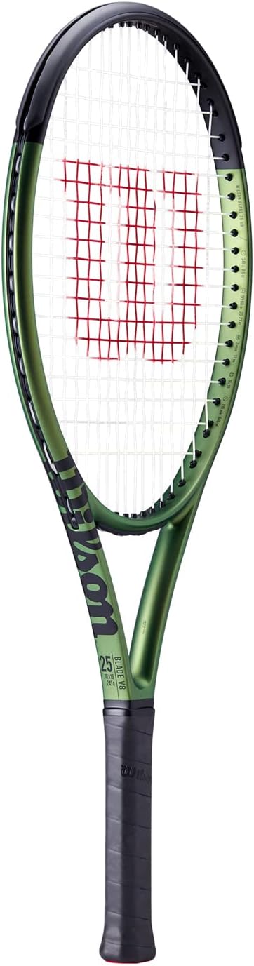 Wilson Tennisschläger Blade Jr v8.0, Für Kinder, Carbonfaser, Grifflastige Balance 25, 25