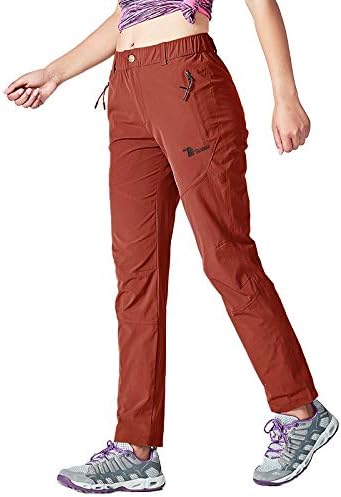 donhobo Damen Outdoor Wanderhose Quick Dry Campinghose Ultraleichter Verschleissfester UV-Schutz Atm