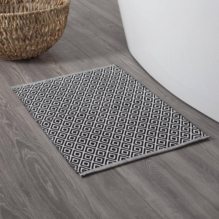 Sealskin Badteppich Trellis, schwarz, 90 x 60 cm 90x60 cm Schwarz, 90x60 cm Schwarz