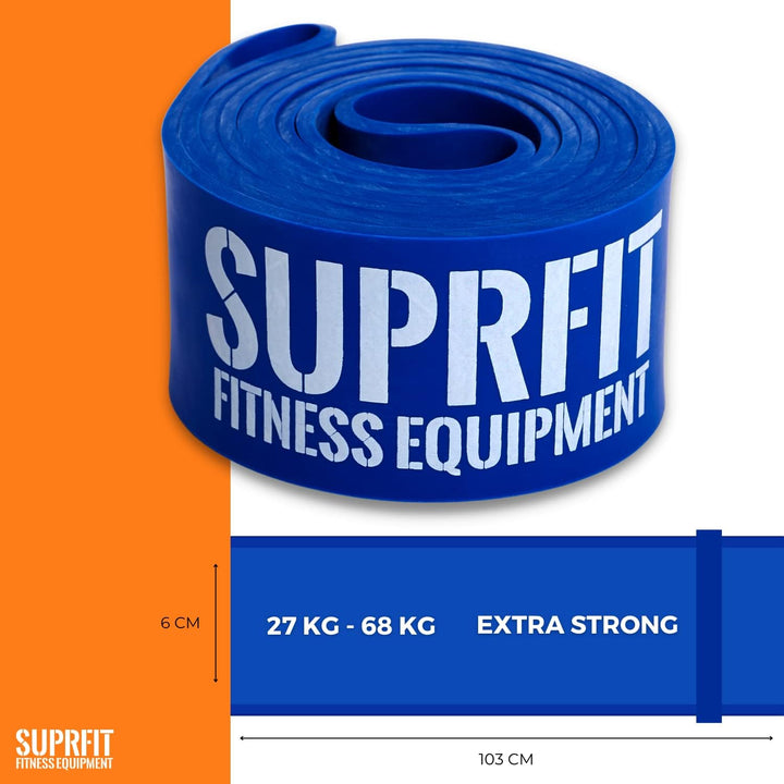SUPRFIT Qualitäts Resistance Bands als Widerstandsbänder - Fitnessband für Klimmzüge, Cross- und Kra