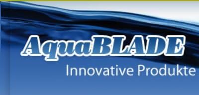 AquaBLADE Set Nr. 1-1x Kleiner und grosser Wischer mit Silikonlippe, Wasserauffangrinne und externem