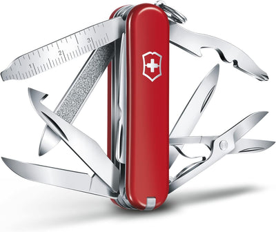 Victorinox Schweizer Taschenmesser, Mini Champ, Swiss Army Knife, Multitool, 18 Funktionen, Brieföff