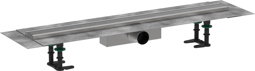 hansgrohe 56178800 RainDrain Compact Duschrinne 800 für Standardinstallation Edelstahl gebürstet Kom