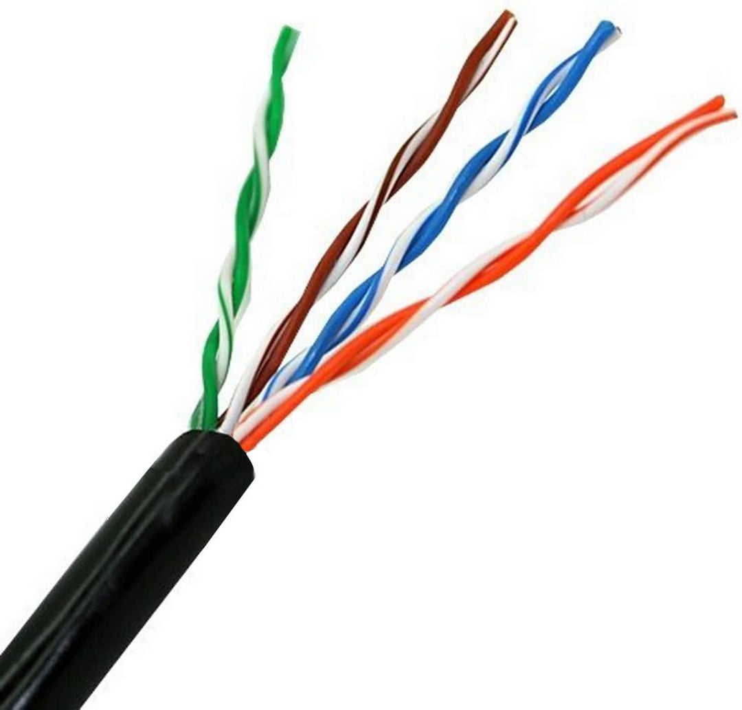 AISENS A133 – 0212 äussere Netzwerkkabel RJ45 (starr, Spule 100 m wasserdicht, UV-beständig) schwarz