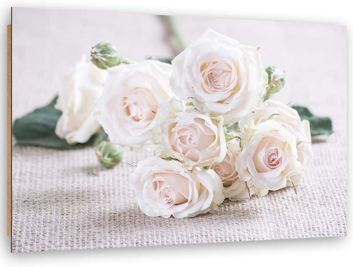 Wandbild Natur Modern Deko Kunst Bilder Blume Weiss 90x60 cm M14556 90x60 cm, M14556 90x60 cm