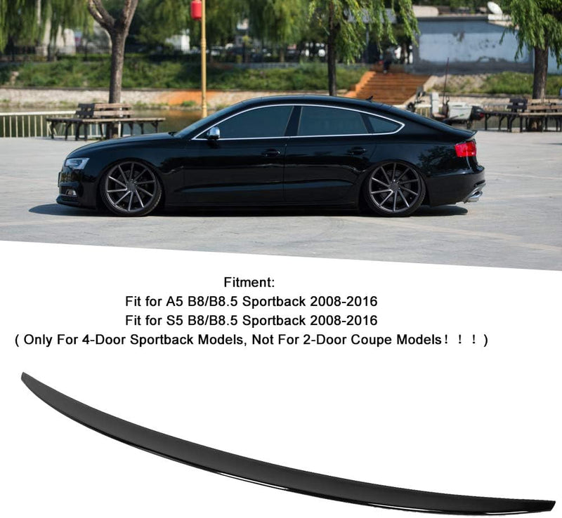 Terisass a5 Heckspoiler Lippe Spoiler Protector Lip Fit für A5 B8/B8.5 Sportback, S5 B8/B8.5 Sportba