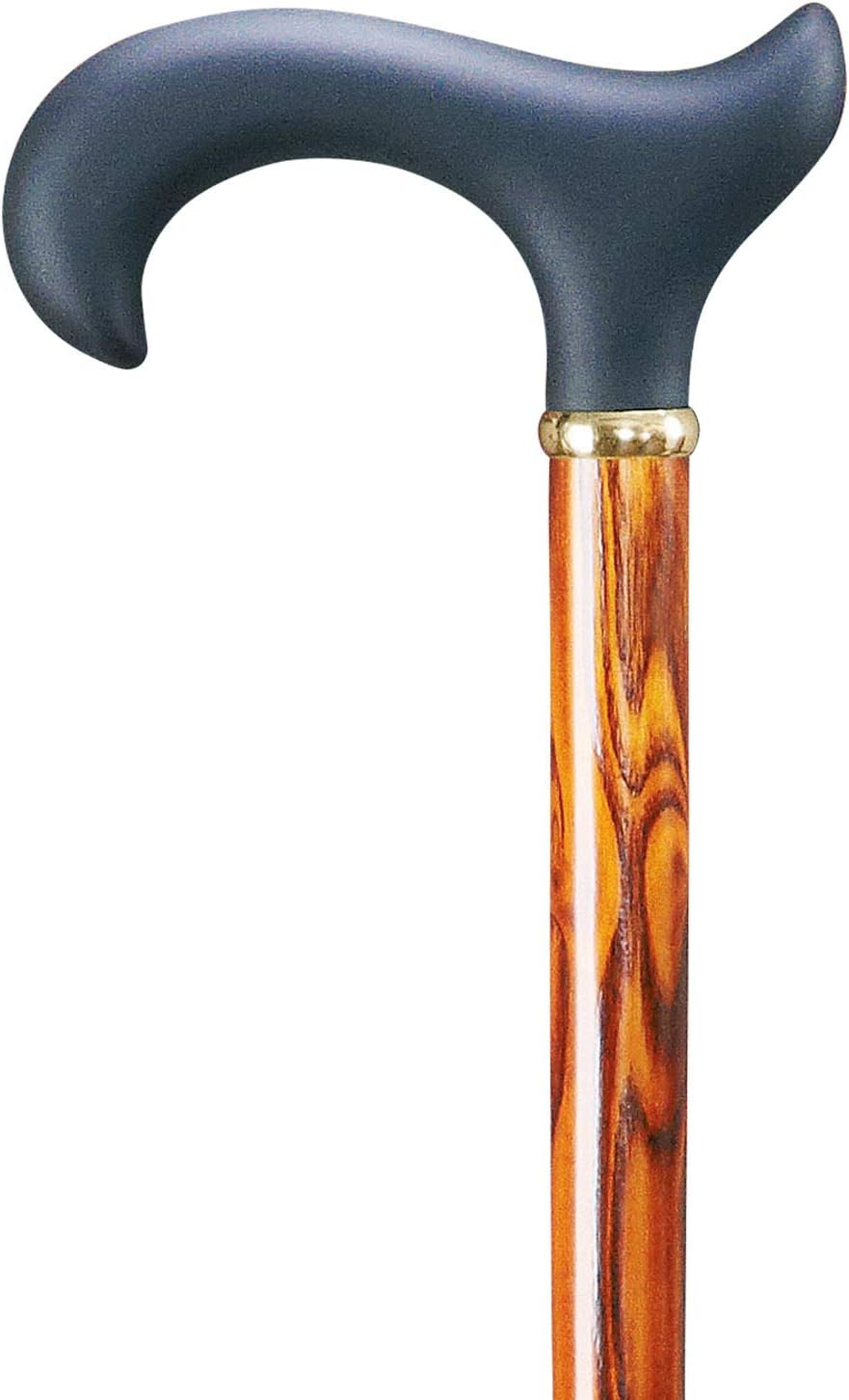 Gastrock Holz Gehstock Softgrip Derby ergonomisch - Der edle Bentley