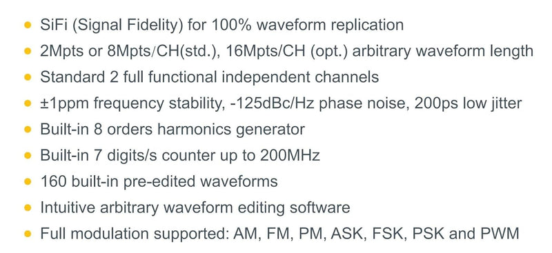 RIGOL DG1022Z Funktions-/Arbitrary Waveform Generator, 25MHz maximale Ausgangsfrequenz, 200Msa/s Abt