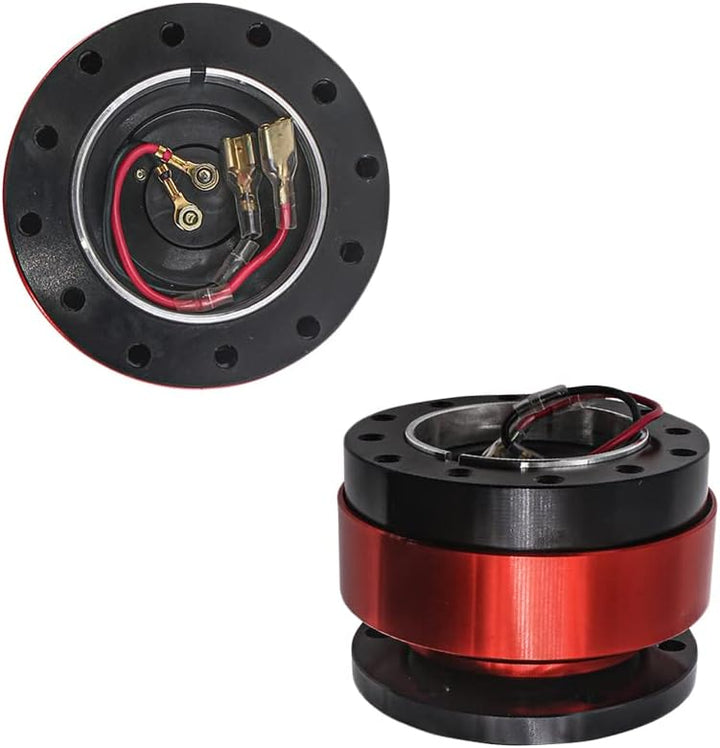 Baceyong Racing Lenkrad-Schnellspanner, Lenkrad-Schnellspanner, universelles 6-Loch-Snap-Off-Boss-Ki