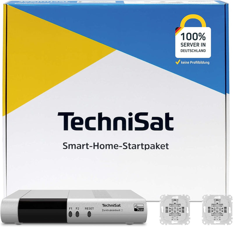 TechniSat Smart-Home Startpaket Rollladen M1 - Set mit Zentraleinheit 2 und 2-mal Rollladen-Unterput