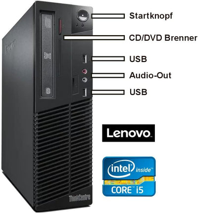 Lenovo M73 Silent Business Office Multimedia Computer mit 3 Jahren Garantie! | Intel®Core i5® 4570 3