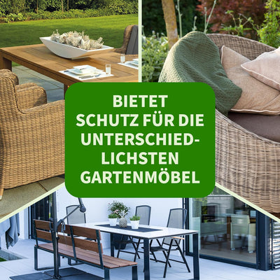 TTL Garden 230x165x80cm Premium Gartenmöbel Abdeckung - 600D Oxford Gewebe wasserdicht mit Schnallen