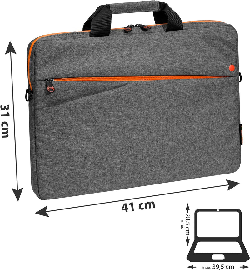 PEDEA Laptoptasche "Fashion" Notebook-Tasche bis 15,6 Zoll (39,6 cm) Umhängetasche mit Schultergurt