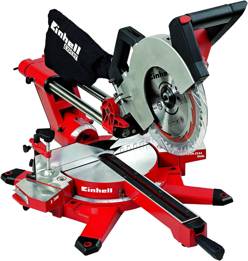 Einhell Untergestell + Zug Kapp Gehrungssäge TE-SM 2534 Dual (1800 W, Sägeblatt Ø 250 mm, Schnittbre