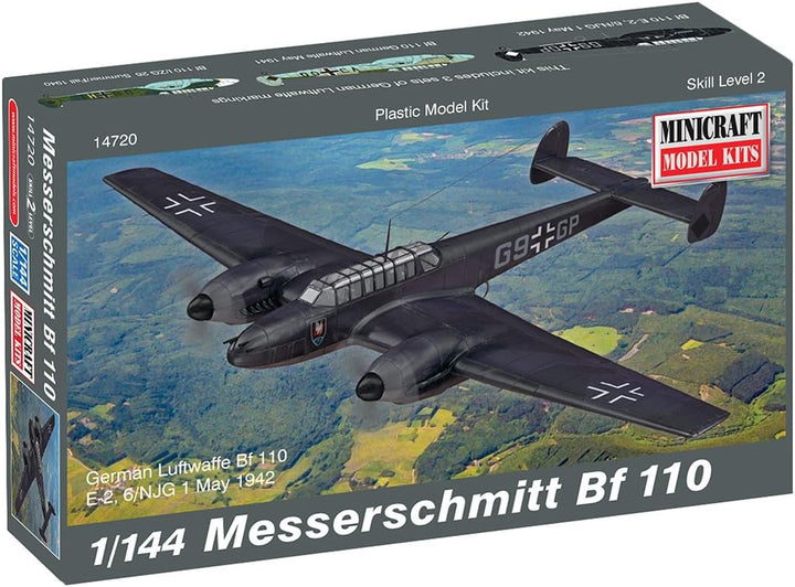 Minicraft 014720 1/144 Bf-110 Messerschmitt