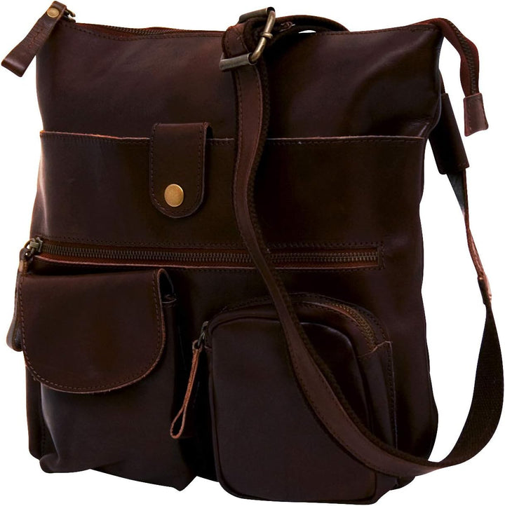 Greenburry Billy the Kid Nasty Cowboys Shoulderbag Colby M497 Leder Schultertasche für Damen nut-bro
