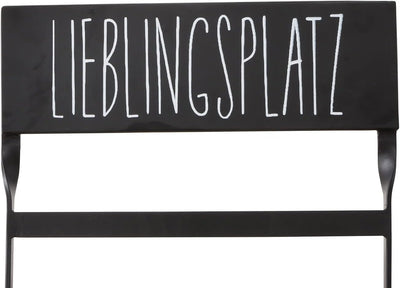 levandeo Balkon Set Lieblingsplatz Metall Schwarz Garten 3tlg Sitzgruppe Gartenmöbel Terrasse Garten