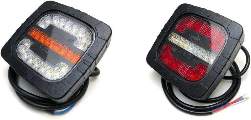 MelTruck® LED Positionsleuchte mit Blinker + Rückleuchte E9 für Anhänger Traktor Schlepper SET