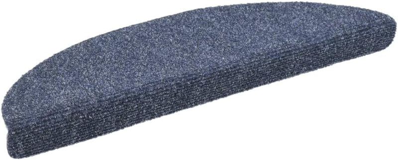 homiuse 15 STK. Selbstklebende Treppenmatten Nadelvlies 56x17x3 cm Blau Treppenstufen Matten Modern