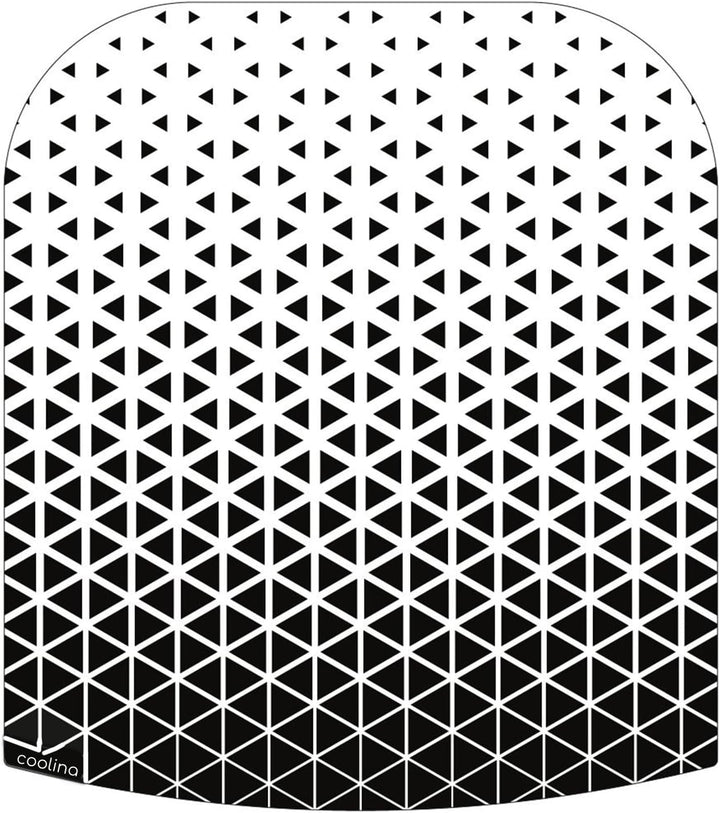 Stone4Slide coolina® Premium Gleitbrett Gleiter aus Acryl Weiss mit schwarzem Muster - passend für T