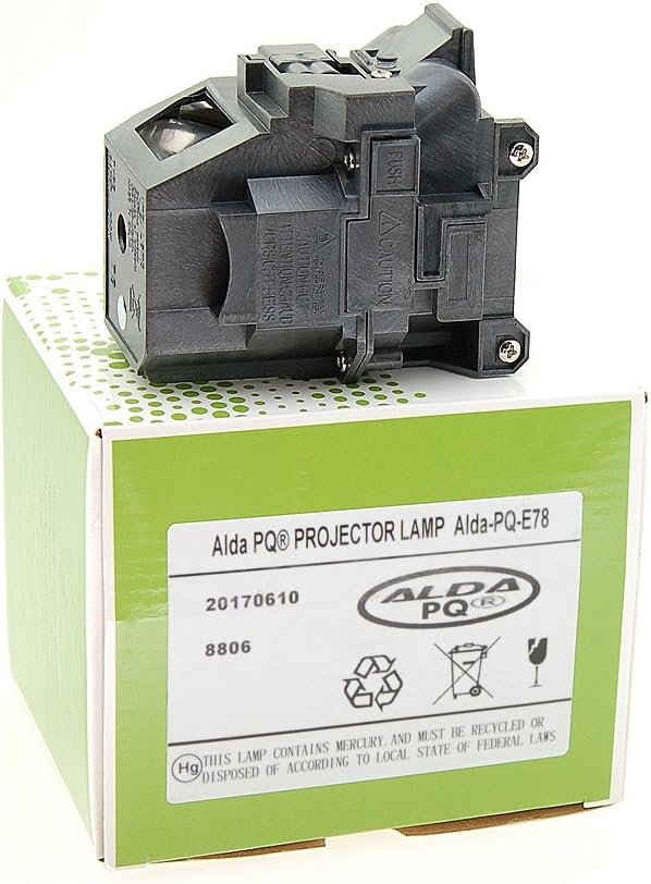 Alda PQ-Premium, Beamerlampe/Ersatzlampe für EPSON EB-X20 Projektoren, Lampe mit Gehäuse