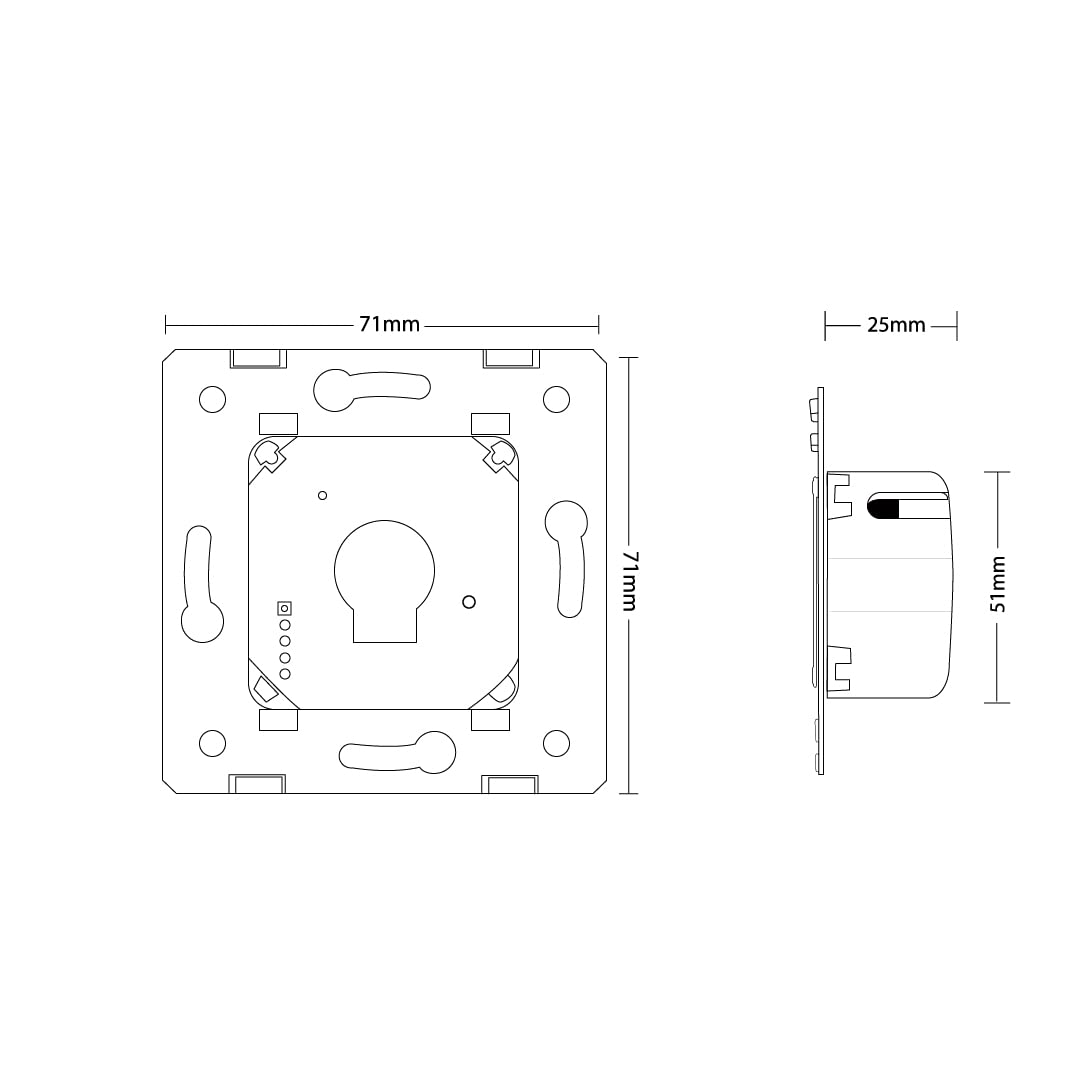 Innenleben Taster Schalter Impulsschalter 1 Fach Trockenkontakt VL-C701CH
