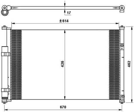 NRF 35769 Kondensator, Klimaanlage