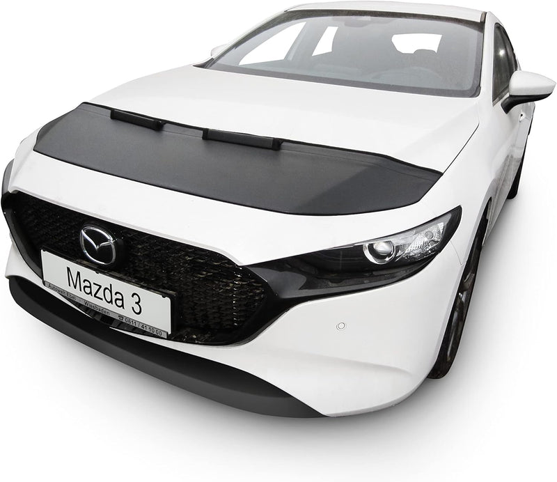 Auto-Bra AB3-00647 Carbon Optik kompatibel mit Mazda 3 Typ BP Bj. ab 2019 Haubenbra Steinschlagschut