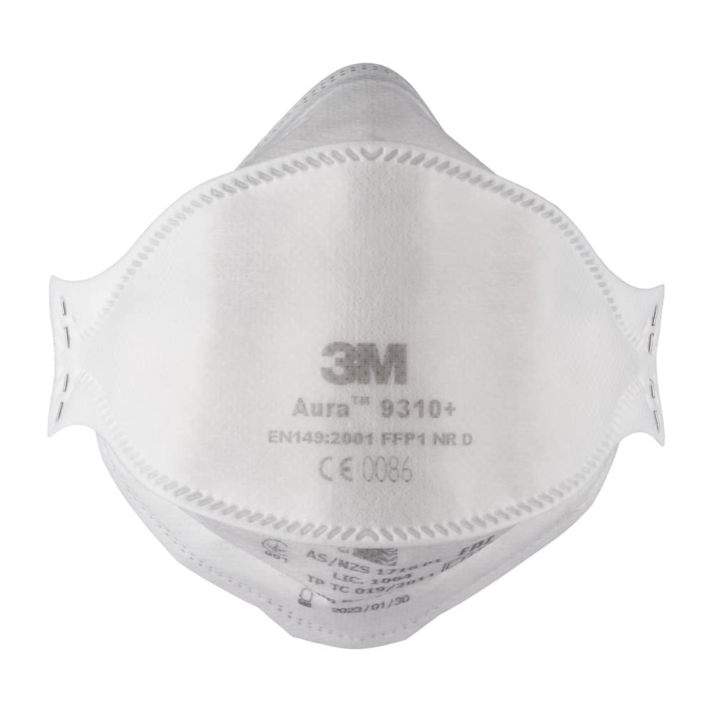 3M™ Aura™ Partikelmaske, FFP1, ohne Ventil, 9310+, 20 Masken pro Packung