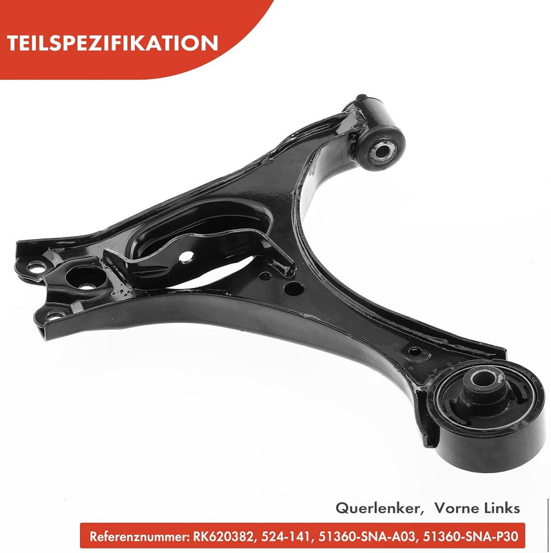 Frankberg Querlenker Vorne Links Kompatibel mit Civic VIII Stufenheck FA FD 1.3L 1.6L 1.8L 2005-2012