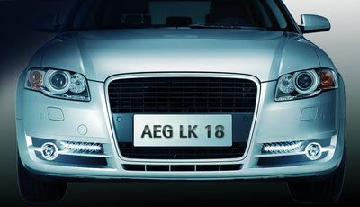 AEG 97141 LED Tagfahrlicht LK 18, sportliche Form, 2 x 18 Power LED in Doppelreihe 12 und 24 Volt, E