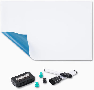 Whiteboard Magnetisch, GHKJOK Weich Whiteboard 150x100, Zuschneidbar und Tragbar Magnetfolie Selbstk