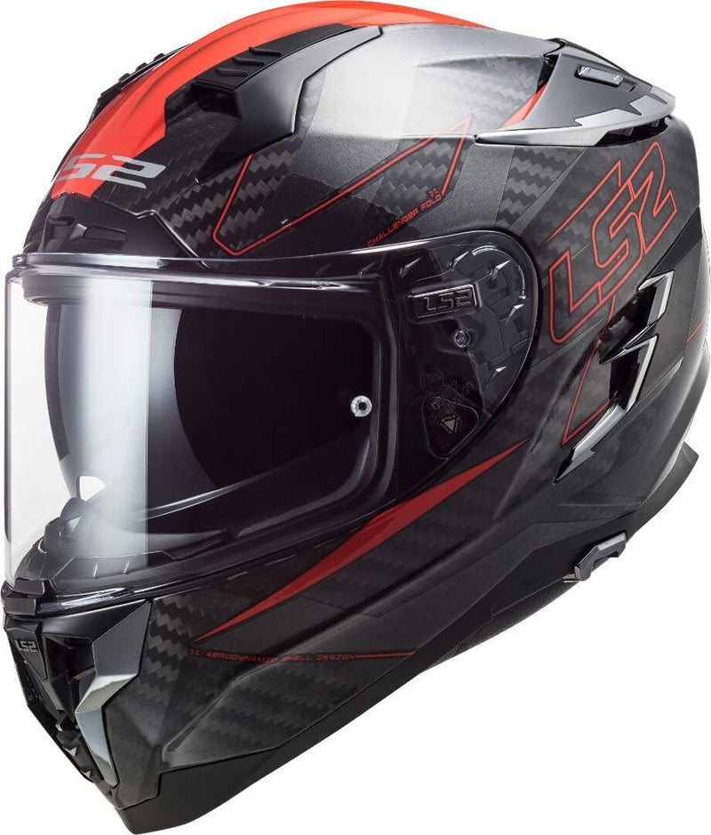 LS2, Integralhelm Challenger Fold, rot lackiert, XS