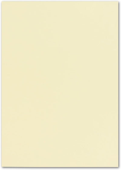 150 DIN A4 Papier-bögen Planobogen - Vanille (Creme) - 240 g/m² - 21 x 29,7 cm - Bastelbogen Ton-Pap