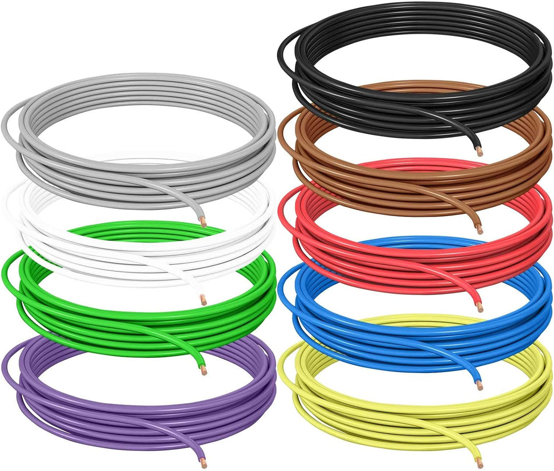 DCSk Fahrzeugleitung - 1,5mm² - 10m - FLRY B asymmetrisch Sortiment 9 Farben - 1.50 mm² - KFZ-Kabel-