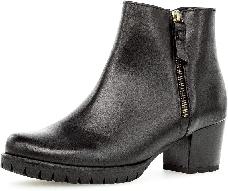 Gabor Damen Ankle Boots, Frauen Stiefeletten,Wechselfussbett 38.5 EU Schwarz 51, 38.5 EU Schwarz 51