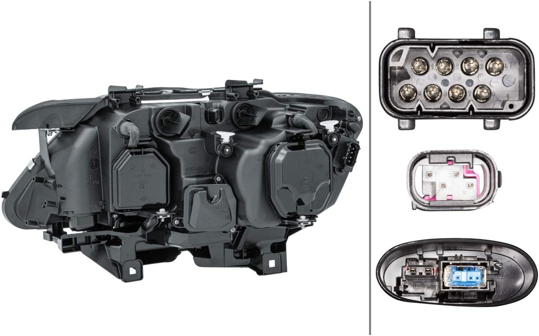 HELLA 1EL 009 043-421 Halogen/Bi-Xenon-Hauptscheinwerfer - ECE/CCC - für Rechtsverkehr - vorne recht
